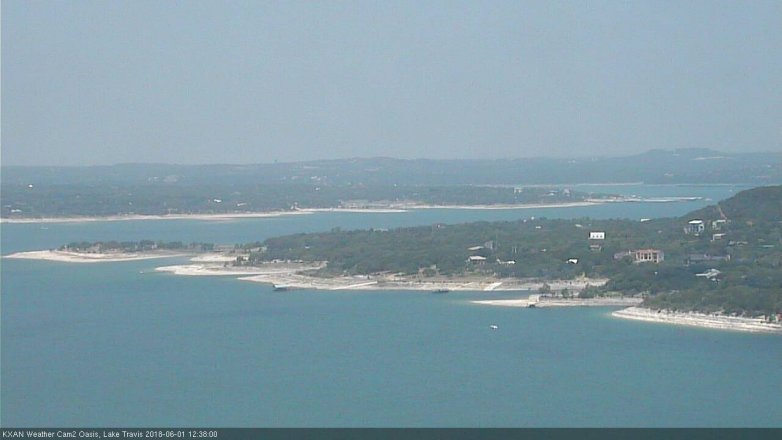 Lake Travis webcam, June 1, 2018 11:40 AM CT