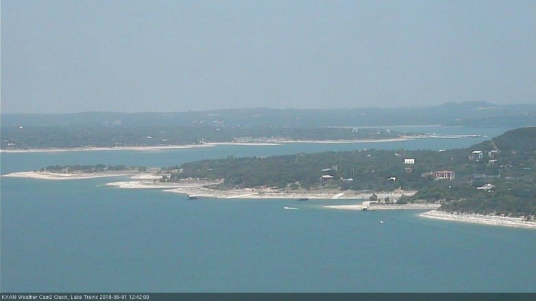 Lake Travis webcam, June 1, 2018 11:45 AM CT