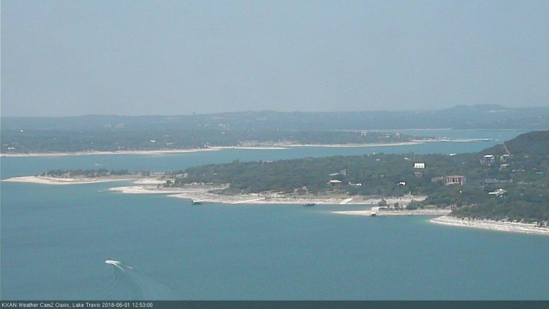Lake Travis webcam, June 1, 2018 11:55 AM CT