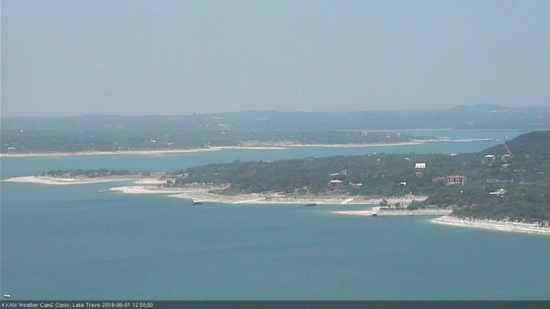 Lake Travis webcam, June 1, 2018 12:00 PM CT