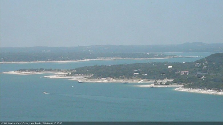 Lake Travis webcam, June 1, 2018 12:10 PM CT