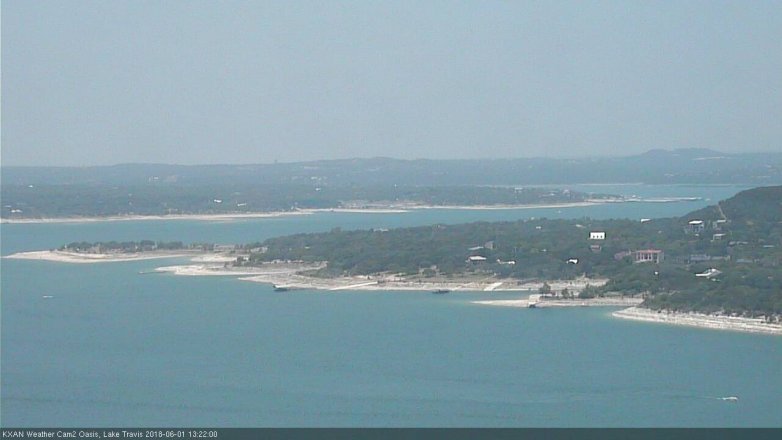 Lake Travis webcam, June 1, 2018 12:25 PM CT