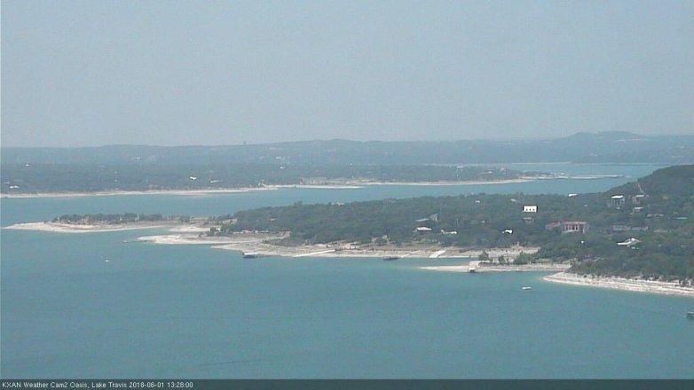 Lake Travis webcam, June 1, 2018 12:30 PM CT