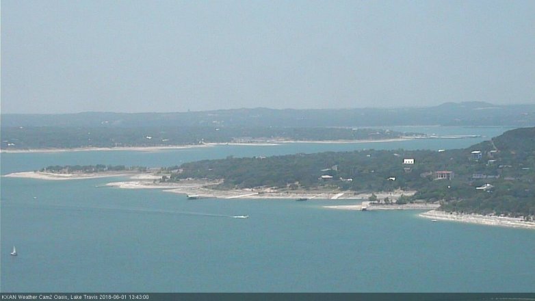 Lake Travis webcam, June 1, 2018 12:45 PM CT