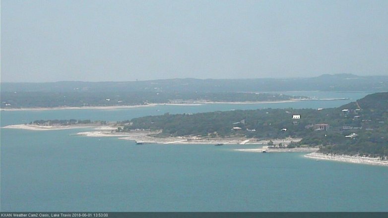 Lake Travis webcam, June 1, 2018 12:55 PM CT