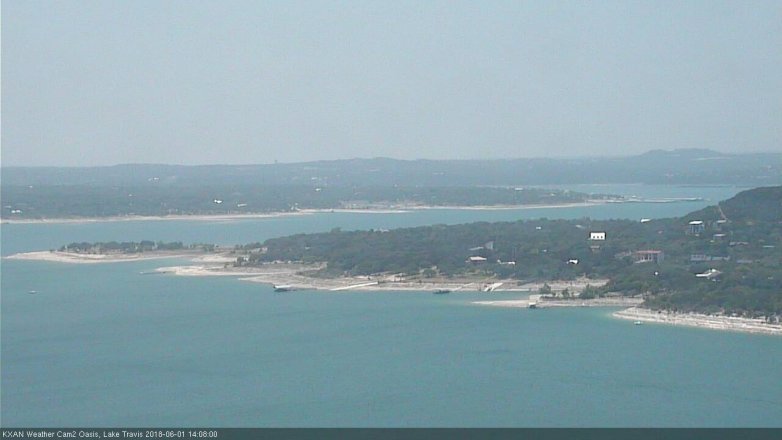 Lake Travis webcam, June 1, 2018 1:10 PM CT