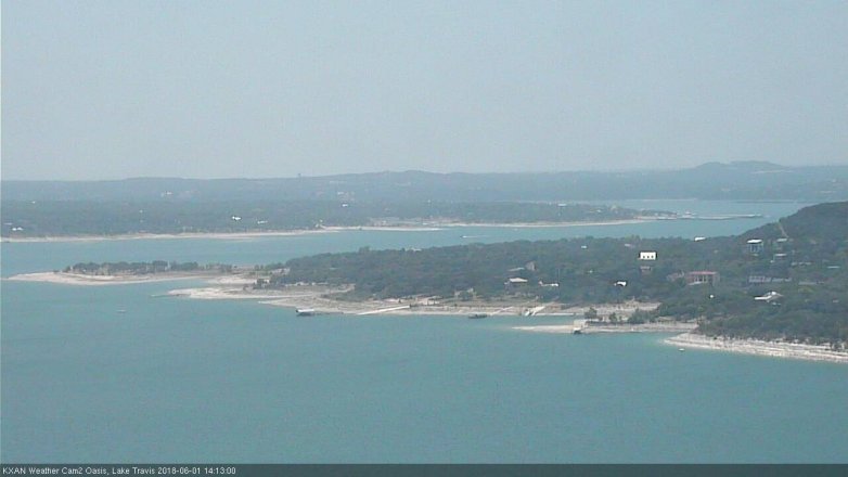 Lake Travis webcam, June 1, 2018 1:15 PM CT