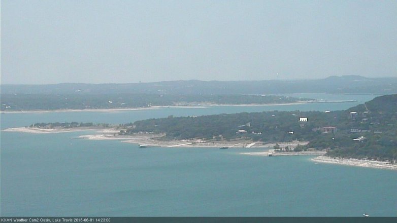 Lake Travis webcam, June 1, 2018 1:25 PM CT