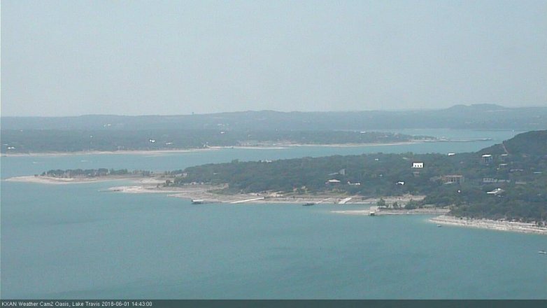 Lake Travis webcam, June 1, 2018 1:45 PM CT