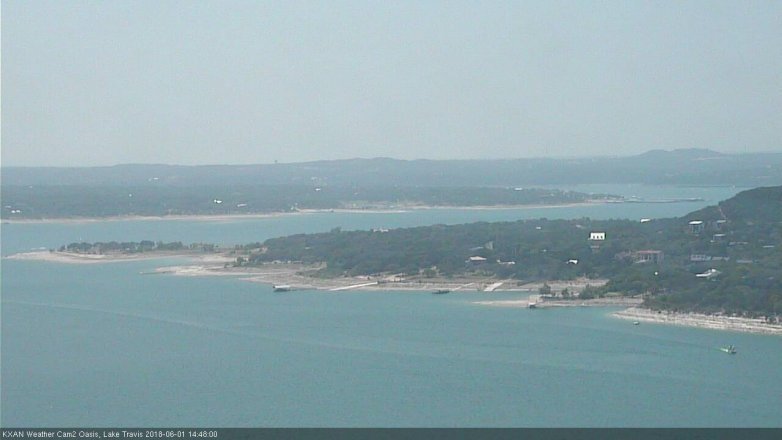 Lake Travis webcam, June 1, 2018 1:50 PM CT