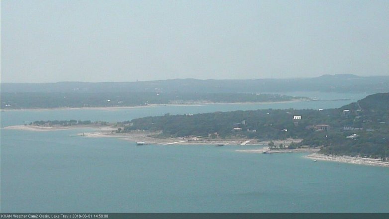 Lake Travis webcam, June 1, 2018 2:00 PM CT