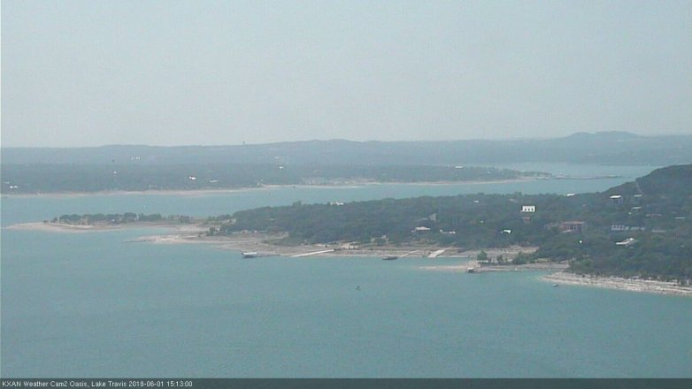 Lake Travis webcam, June 1, 2018 2:15 PM CT