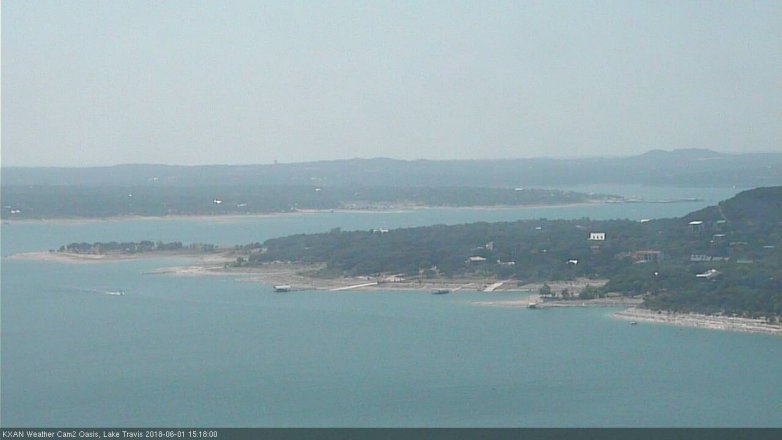 Lake Travis webcam, June 1, 2018 2:20 PM CT