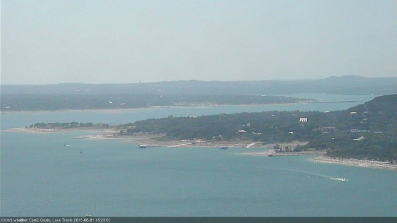Lake Travis webcam, June 1, 2018 2:25 PM CT