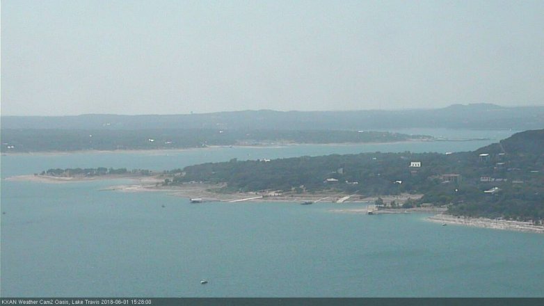 Lake Travis webcam, June 1, 2018 2:30 PM CT