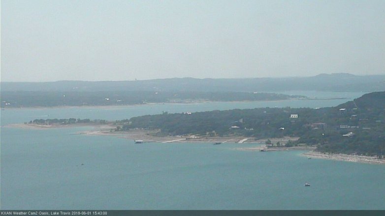 Lake Travis webcam, June 1, 2018 2:45 PM CT