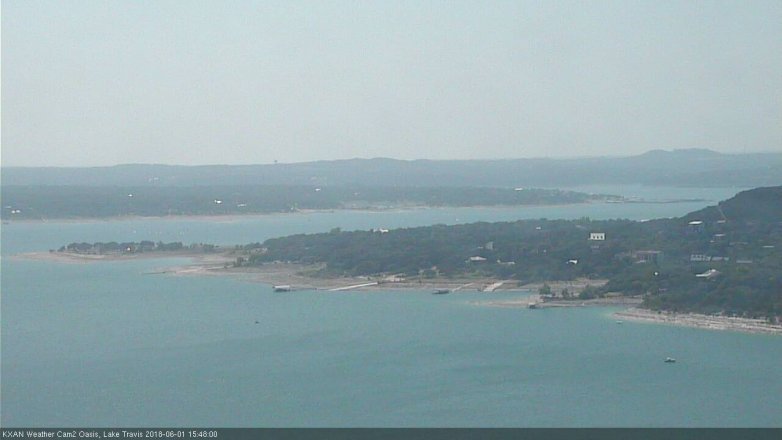 Lake Travis webcam, June 1, 2018 2:50 PM CT
