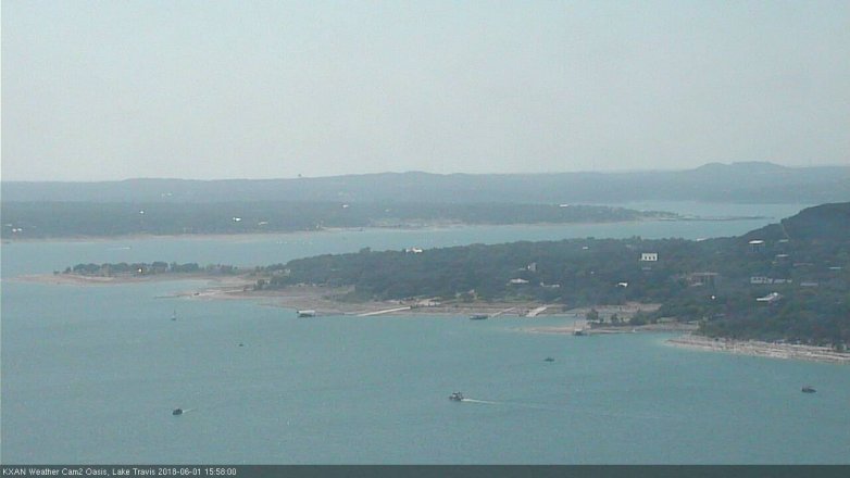 Lake Travis webcam, June 1, 2018 3:00 PM CT