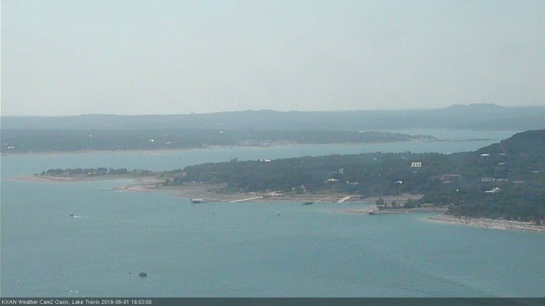 Lake Travis webcam, June 1, 2018 3:05 PM CT