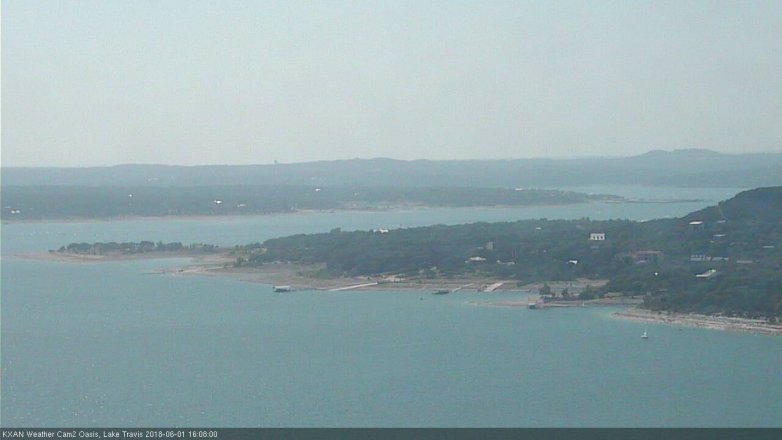 Lake Travis webcam, June 1, 2018 3:10 PM CT