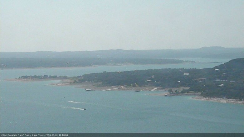 Lake Travis webcam, June 1, 2018 3:15 PM CT