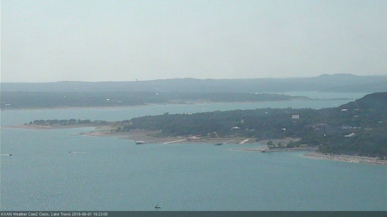 Lake Travis webcam, June 1, 2018 3:25 PM CT