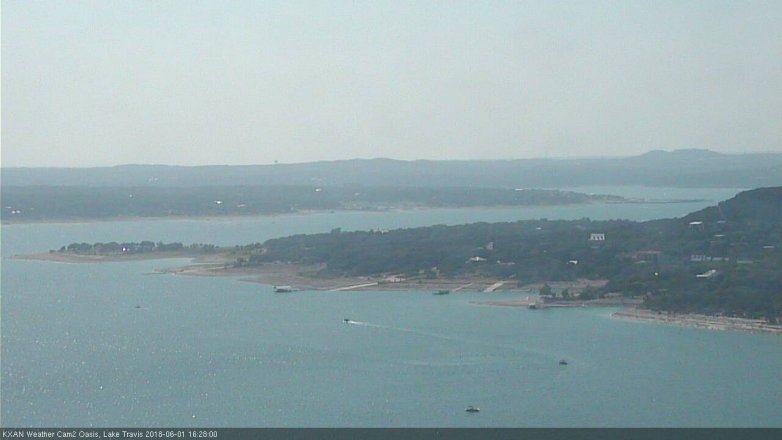 Lake Travis webcam, June 1, 2018 3:30 PM CT