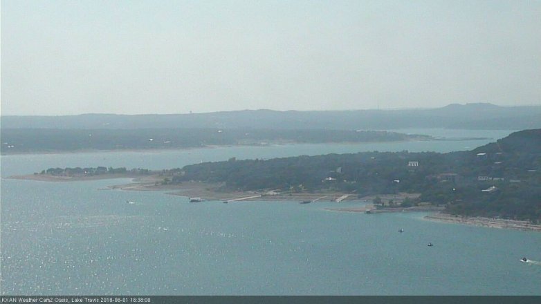 Lake Travis webcam, June 1, 2018 3:40 PM CT