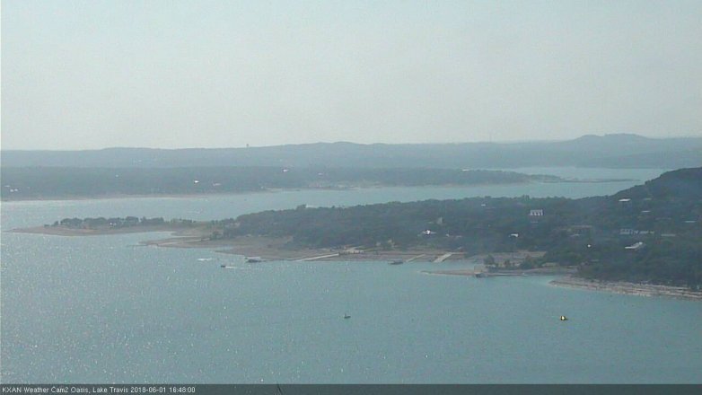 Lake Travis webcam, June 1, 2018 3:50 PM CT