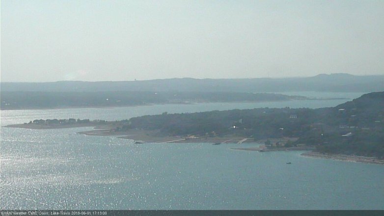 Lake Travis webcam, June 1, 2018 4:15 PM CT