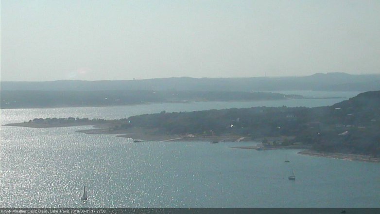 Lake Travis webcam, June 1, 2018 4:30 PM CT