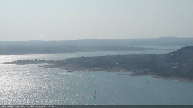 Lake Travis webcam, June 1, 2018 4:35 PM CT