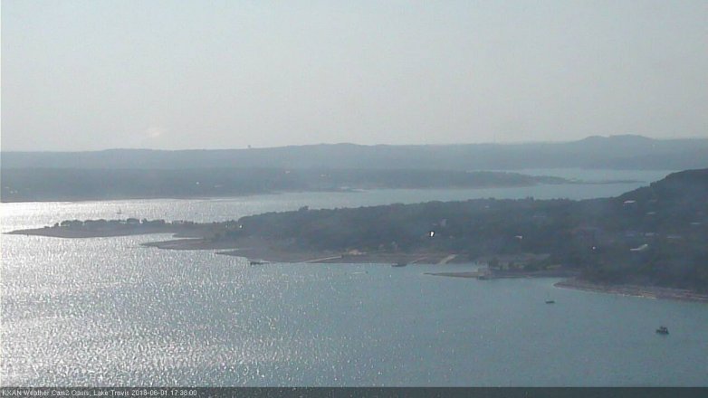 Lake Travis webcam, June 1, 2018 4:40 PM CT