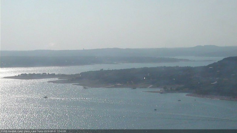 Lake Travis webcam, June 1, 2018 4:45 PM CT