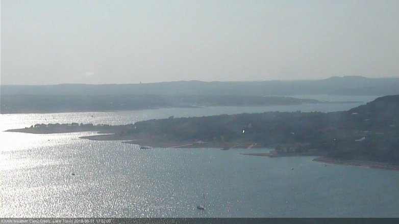 Lake Travis webcam, June 1, 2018 4:55 PM CT