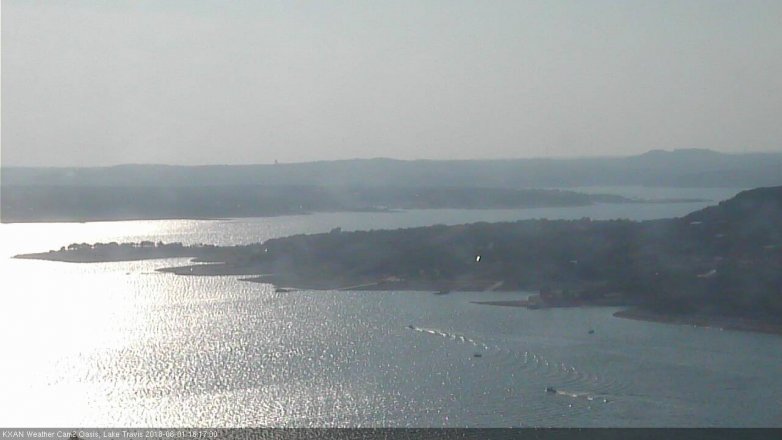 Lake Travis webcam, June 1, 2018 5:20 PM CT