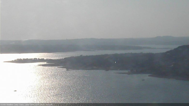 Lake Travis webcam, June 1, 2018 5:35 PM CT