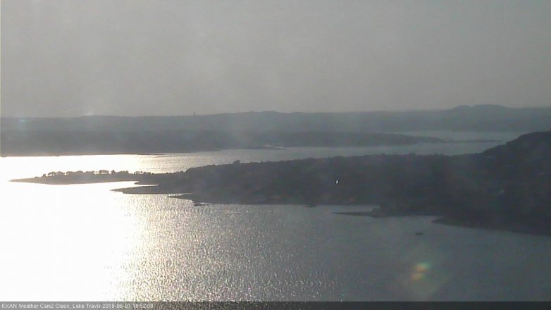 Lake Travis webcam, June 1, 2018 5:55 PM CT