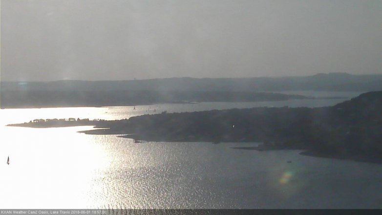 Lake Travis webcam, June 1, 2018 6:00 PM CT