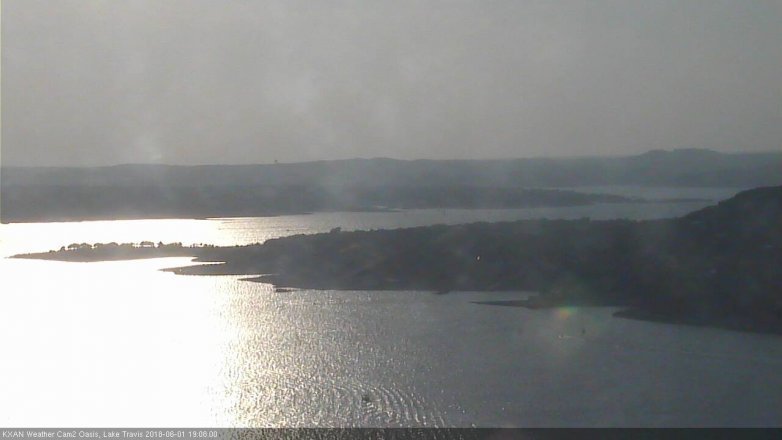 Lake Travis webcam, June 1, 2018 6:10 PM CT