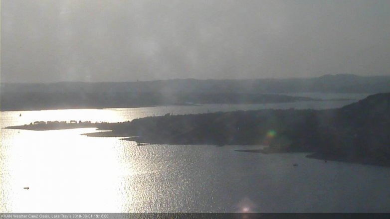 Lake Travis webcam, June 1, 2018 6:20 PM CT