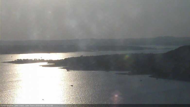 Lake Travis webcam, June 1, 2018 6:30 PM CT
