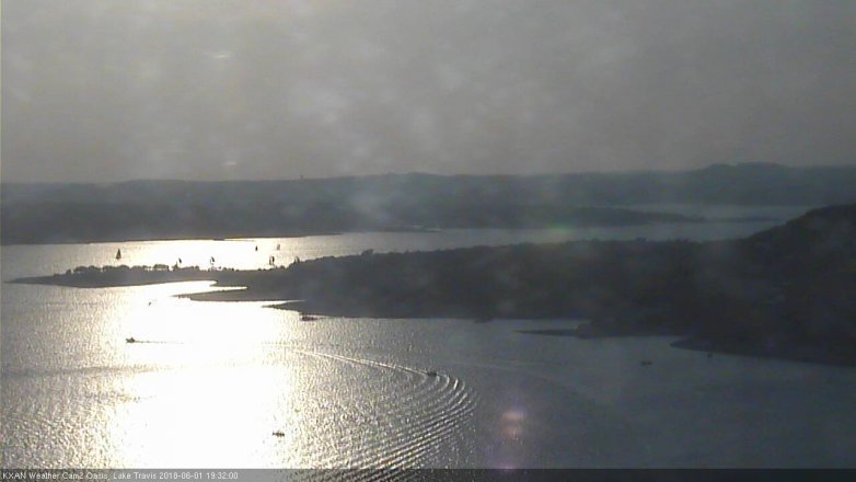 Lake Travis webcam, June 1, 2018 6:35 PM CT