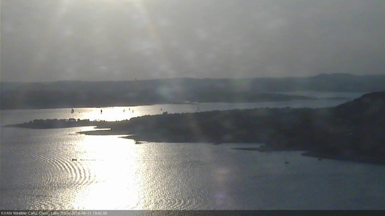 Lake Travis webcam, June 1, 2018 6:45 PM CT