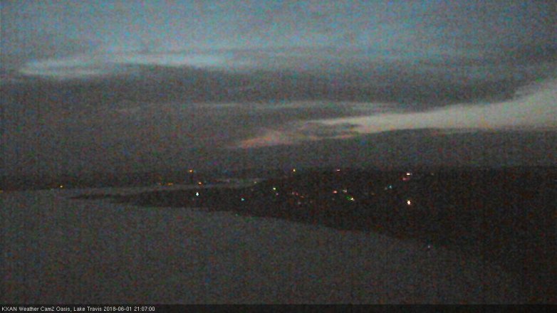 Lake Travis webcam, June 1, 2018 8:10 PM CT
