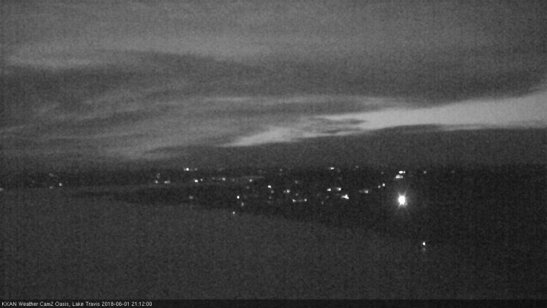 Lake Travis webcam, June 1, 2018 8:15 PM CT