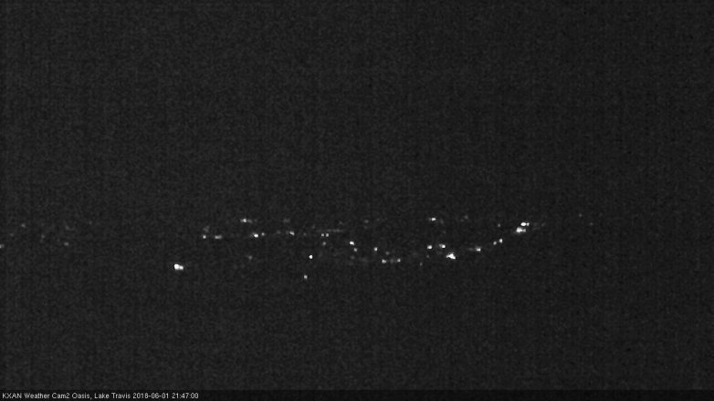 Lake Travis webcam, June 1, 2018 8:50 PM CT