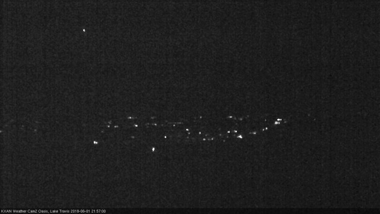 Lake Travis webcam, June 1, 2018 9:00 PM CT