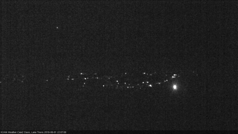 Lake Travis webcam, June 1, 2018 9:10 PM CT
