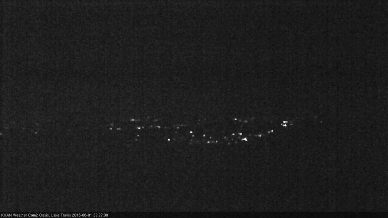 Lake Travis webcam, June 1, 2018 9:30 PM CT